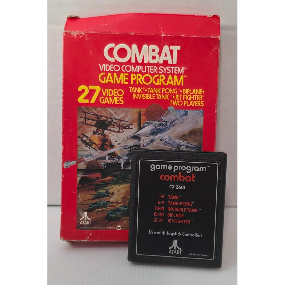 Atari 2600 Combat CX2601 with Original Box‎ Vintage